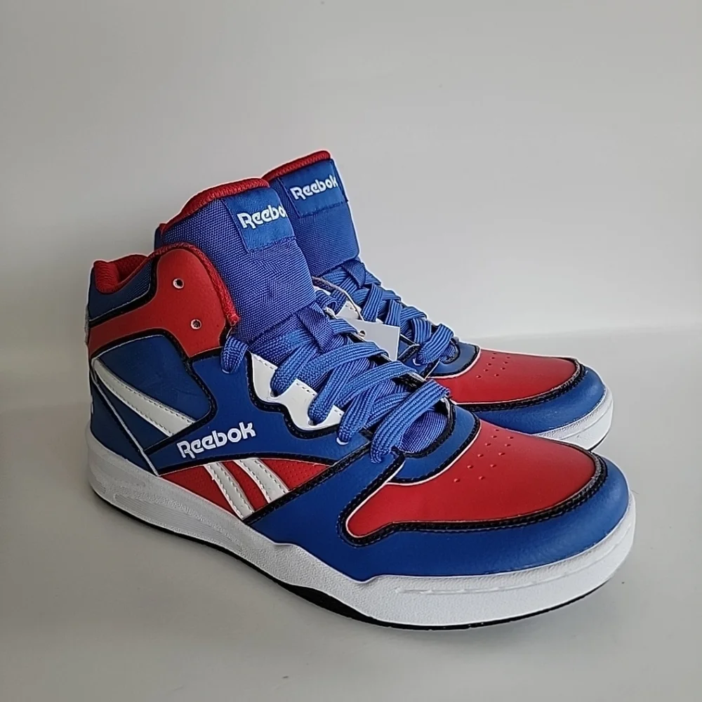 Size 6 Reebok BB4500 Court Sneakers Kids HP4378 Blue/red/black